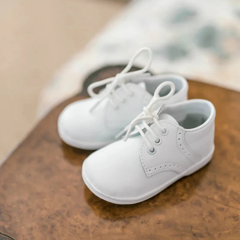 L'amour | James Boy's White Leather Lace Up Shoe (Baby) Baby 2 L'amour | James Boy's White Leather Lace Up Shoe (Baby) Baby 2