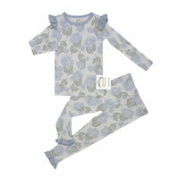 Girls Garden Party Ruffle Loungewear Set