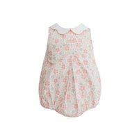 Mila Daisy Peach Floral Pleat Bubble