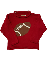 Rolled Neck Football Sweater