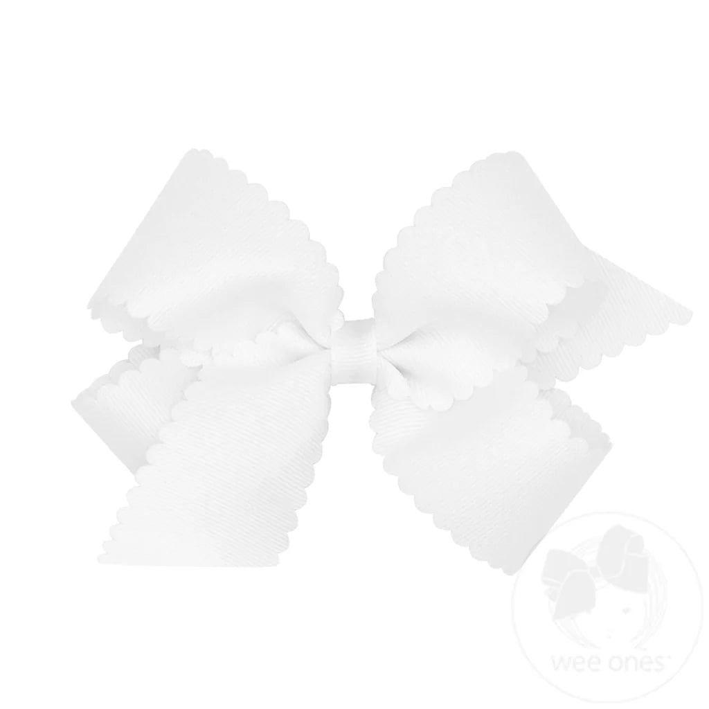 Medium Scalloped Edge Bow – Saplings