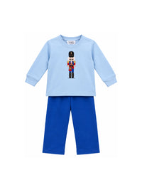 Boys Nutcracker Rum Pa Pa Pum Blue Pant Set by Squiggles
