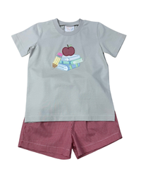 Boys Off To School Short Set by Whimsy Bay Kids