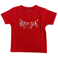 Boys Red School Supplies Short-Sleeve T-Shirt