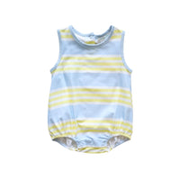 Boys Carter Striped Bubble in Blue & Yellow