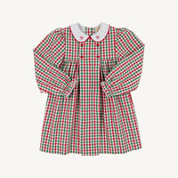 T.B.B.C Gingham Della Marie Dress (Richmond Red & Kiawah Kelly Green Gingham)