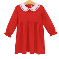 Eleanor Red Long-Sleeve Dress by Trotter Street Kids