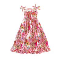 Claudette Girls Paisley Maxi Dress by Yellow Lovebirds