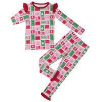Girls Ruffle Letter to Santa Loungewear Set by Hamner Hill