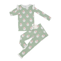 Girls Sleigh Bells Ruffle Loungewear Set by Hamner Hill