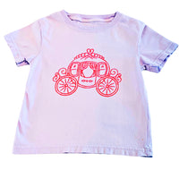 Princess Carriage Short Sleeve Shirt in Pink