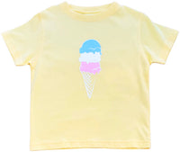 Yellow Ice Cream Short Sleeve Shirt