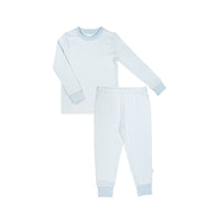 Paty Long Sleeve Kids Pajama Set in Blue Stripes