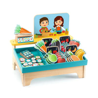 Léa & Milo Little Market Playset by Djeco