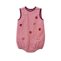 Luca Maroon & White Bulldog Bubble by Krewe Kids