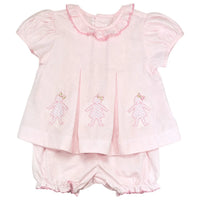 Reese Three Dolls Pink Bloomer Set by Remember Nguyen