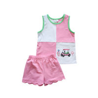 Augusta Golf Girl Set in Pink