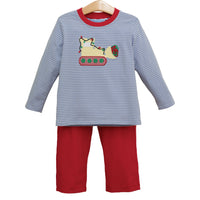 Constructing Christmas Pants Set