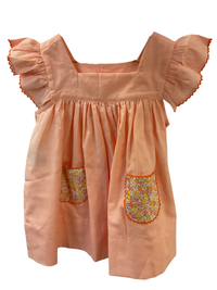 Lilibet Petals & Sky Sundress in Orange