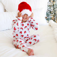 Santa Baby Bamboo Waffle Two-Piece Pajama Set