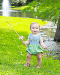 Hooked On Fishing Bubble in Blue & Green