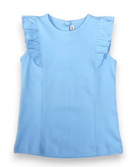 Girls Positano Pima Top in Blue