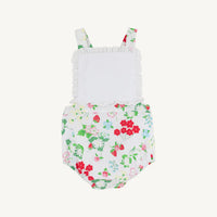 Sally Sunsuit in Berry Sweet & Worth Avenue White