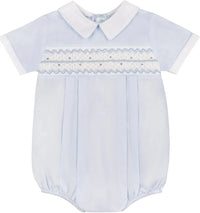 Boys Heirloom Wave Smocked Romper