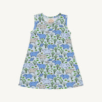 Sleeveless Polly Play Dress in Bal Harbour Hippo