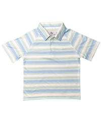 Boys Blue Bell & Dusty Aqua Classic Polo