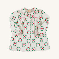 Long Sleeve Rollins Wreaths Tabitha's Teacher's Pet Dress